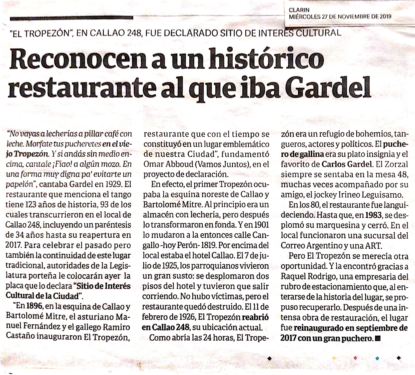 Prensa El Tropezón