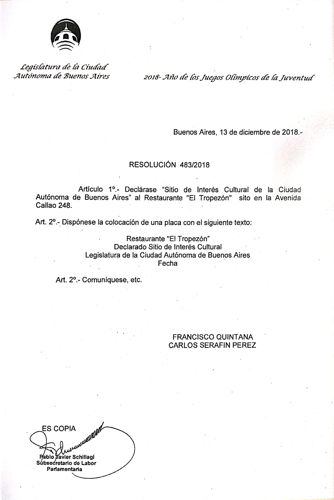 Prensa El Tropezón